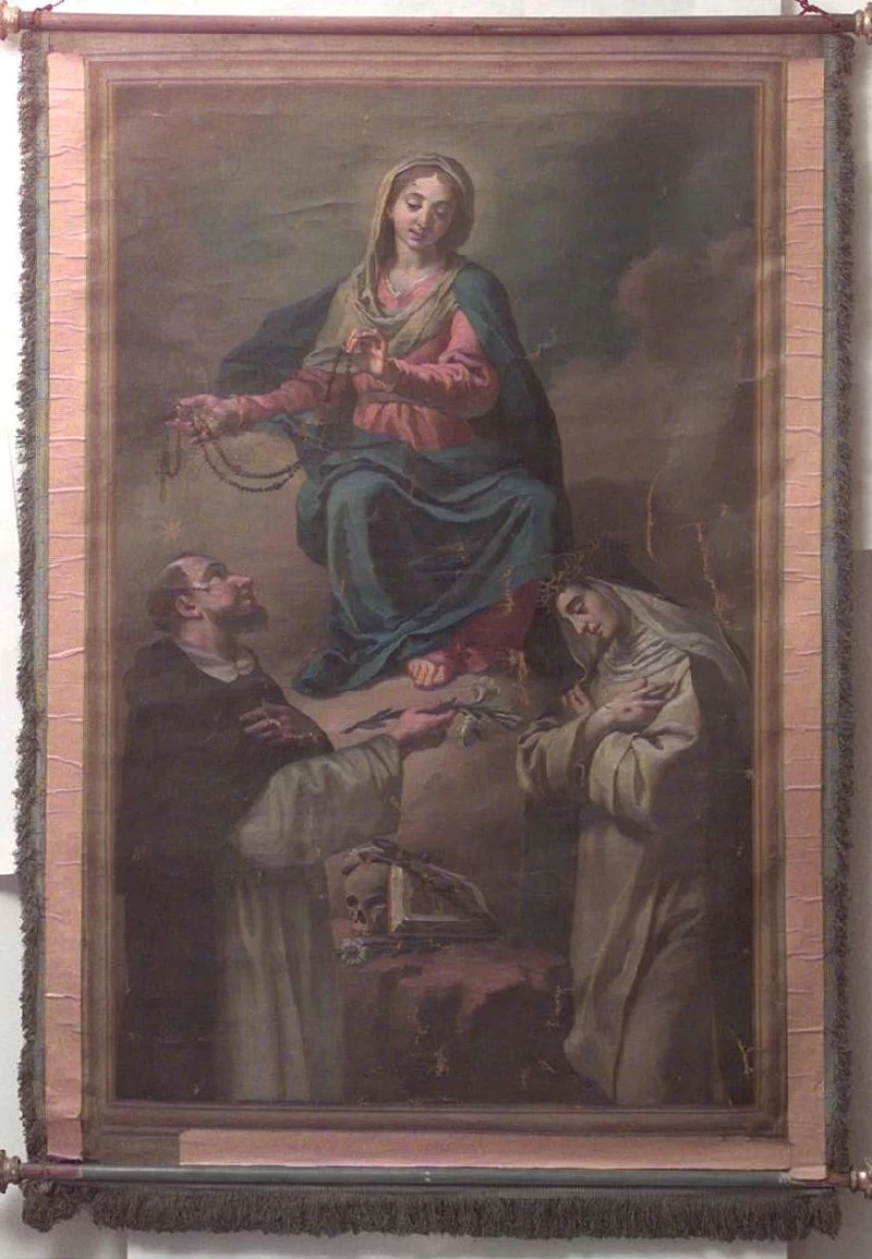 26-Orelli V.A. sec. XVIII-XIX, Stendardo - Madonna del Rosario